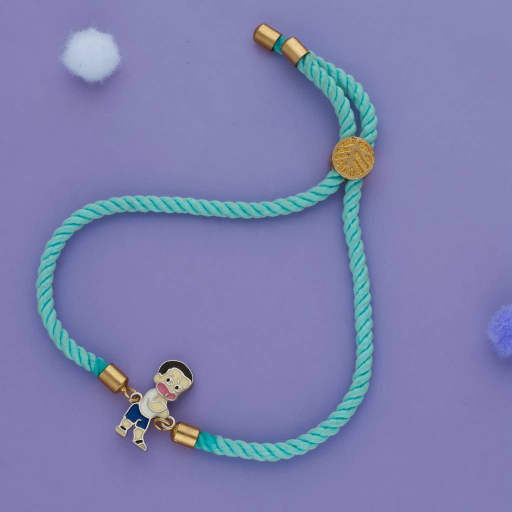 Iyal Little Champ 925 Silver Kids Rakhi : KR-RA-RH-F-122-S