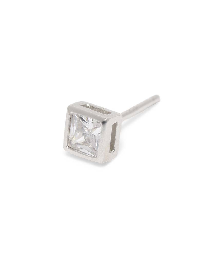 925 Sterling Silver Tops Square Bezel : AVER10007