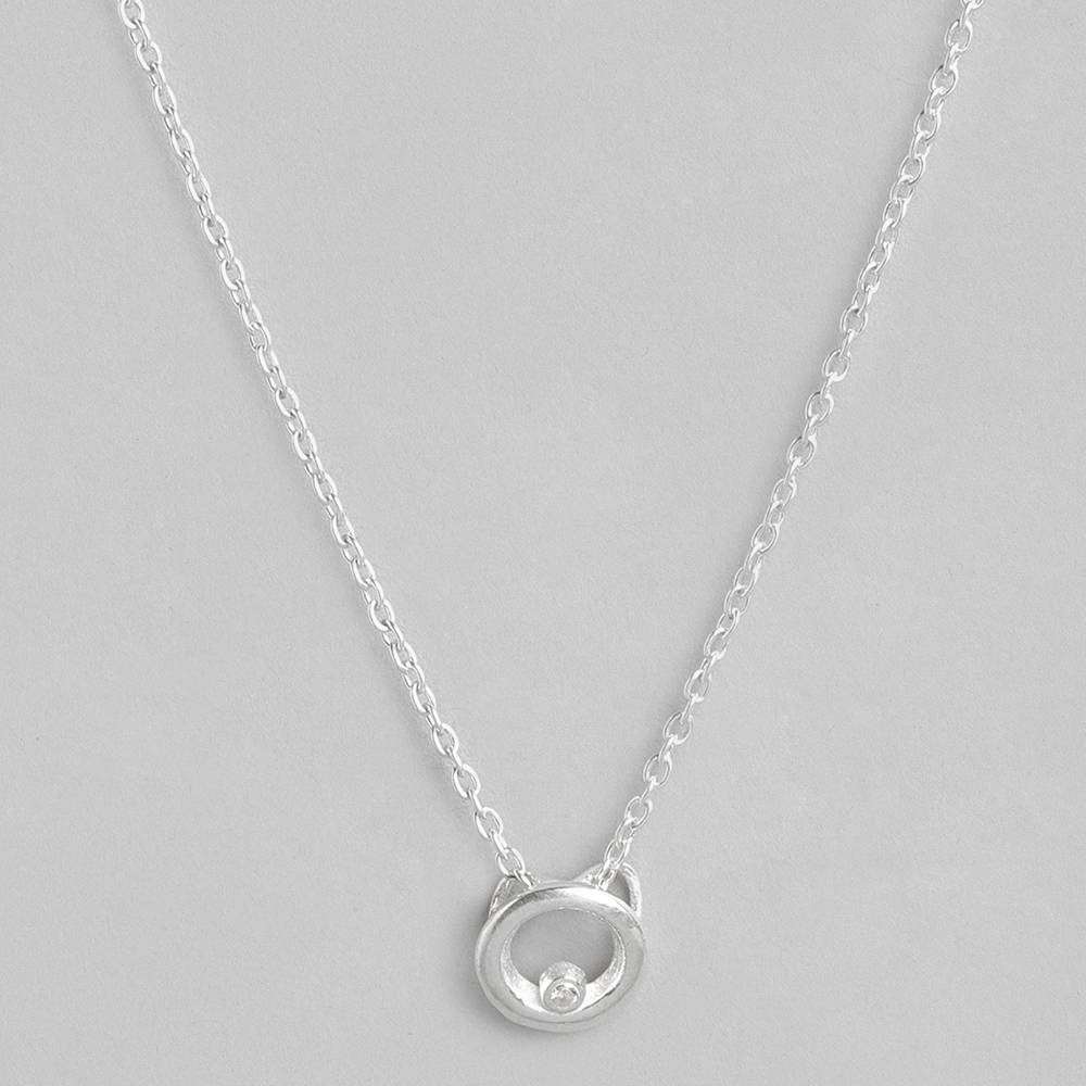 92.5 Silver Cute Necklace : 92.5 Silver Cute Necklace : 92.5 Silver Cute Necklace : Z125SG002N090