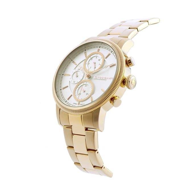 Analog Wrist Watch For Men Stylish Metal Strap With Water Resistant Multifuntion Mechanism Watch : GZ-50026-44