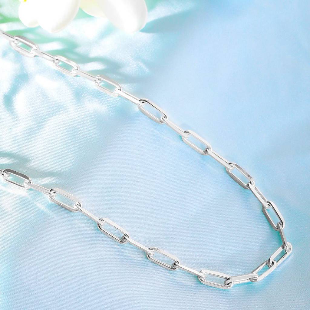Men'S 925 Sterling Silver Linked Chain : M-CH-10071-20-4-S