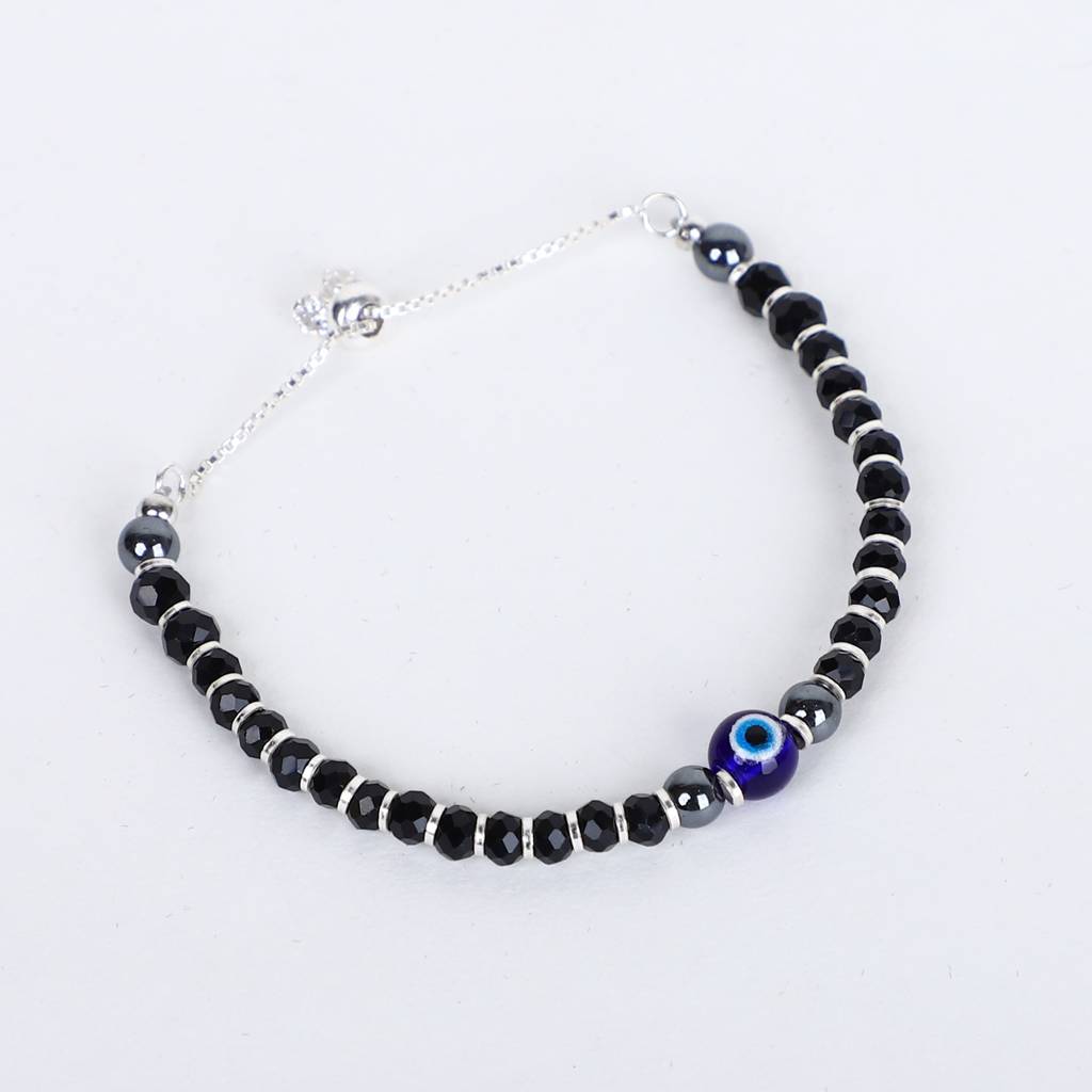 Delicate Baby Nazariya With Black Stones For Protection : NZ-BK-8928-BY