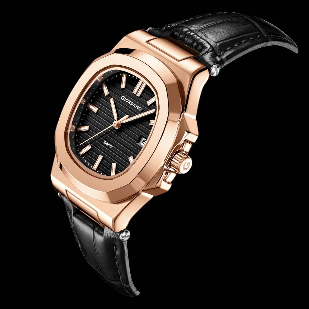 Analog Wrist Watch For Men Stylish Metal Strap With Water Resistant 3 Hand Mechanism For Men And Boys To Complim : GZ-50104-03