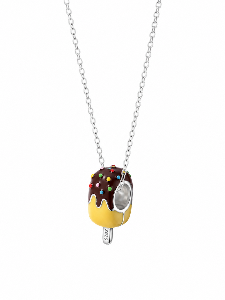 925 Silver Pink Scoopie Charm : WC00007