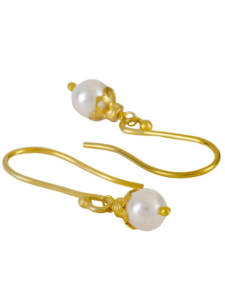 92.5 Silver Minimal Drop Hoop Earring : U080SG002E0772