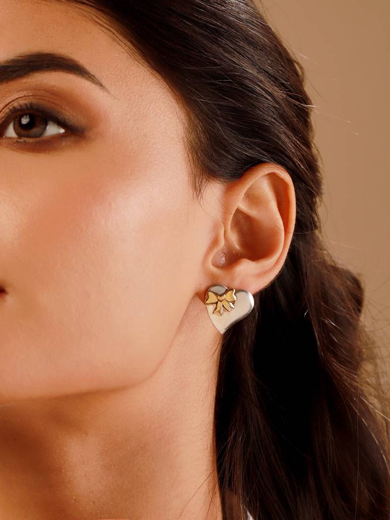 Valentine’S Day Sweetheart Ribbon Mismatched Earrings : 8905124576238