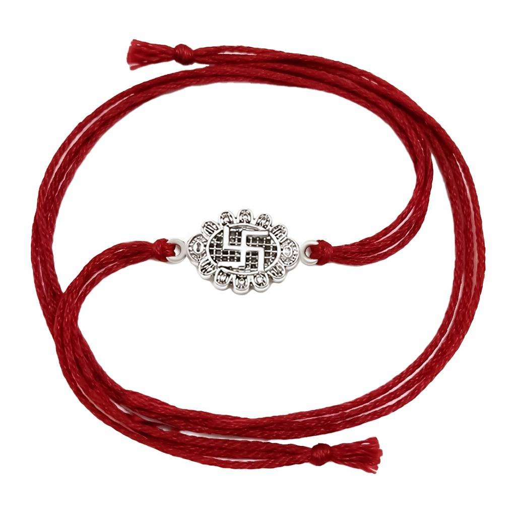 925 Silver Divine Swastik Rakhi : IS-RK-ST-1020