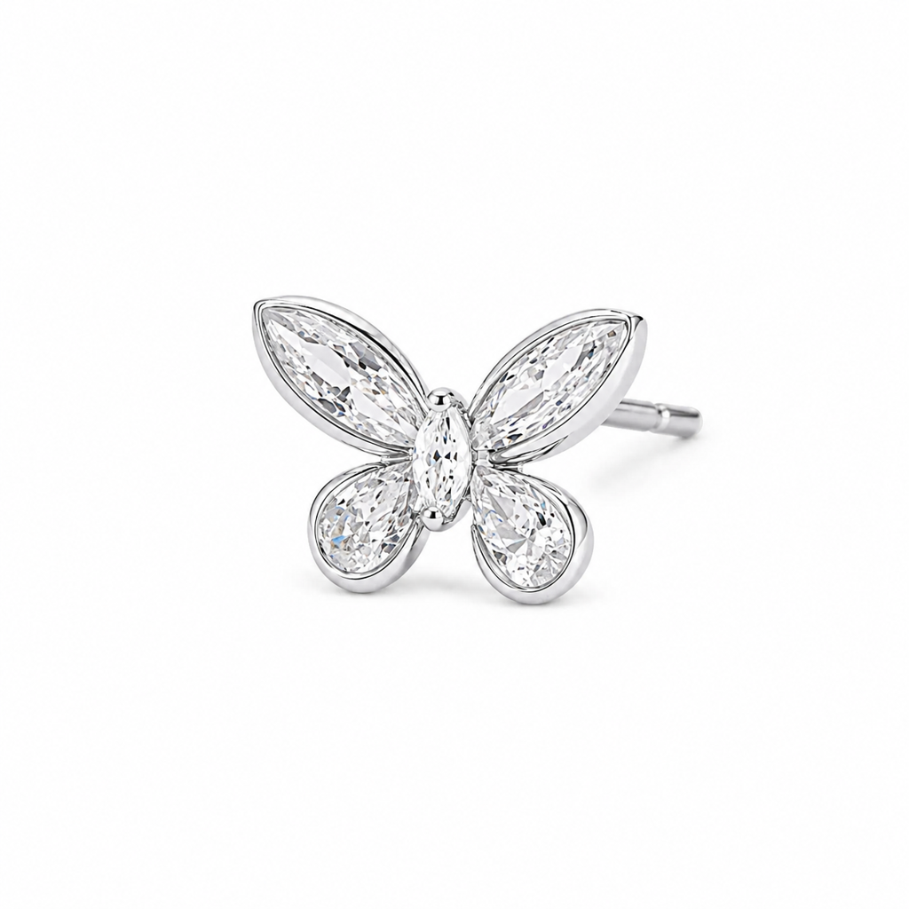 Silver Dreamy Wings Earrings : WER00096
