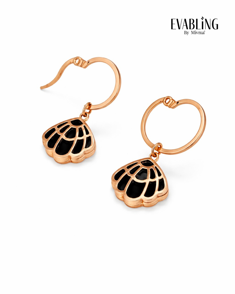 Floral Drop Hoops : EBE8