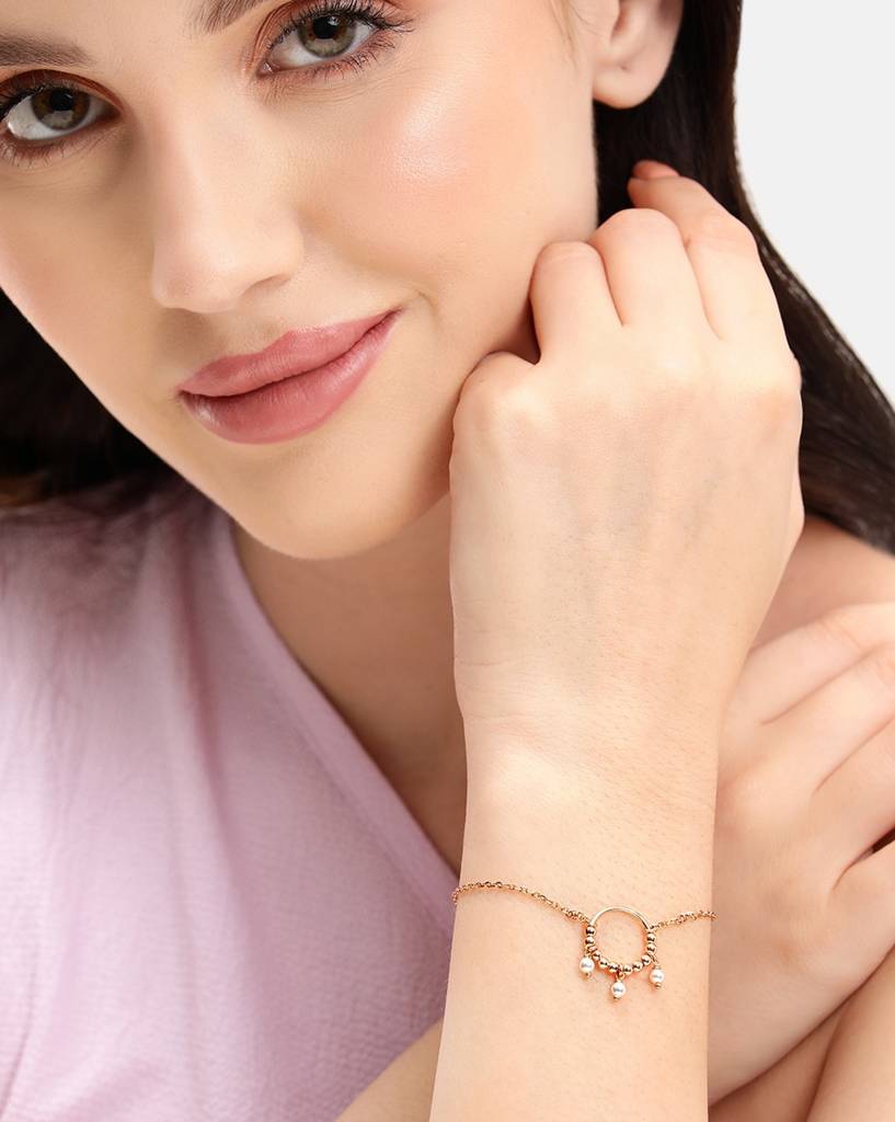 18Kt Rose Gold Plated Bracelet : FJB6130