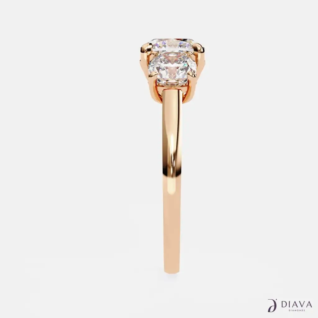 3-Stone Cushion Ring : 3-StoneCushionRing