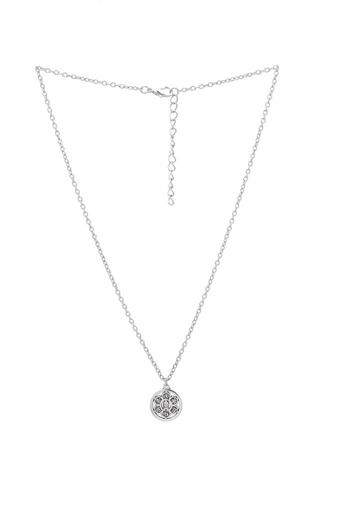 Anti-Tarnish 22Kt Gold-Plated Chakra Pendant Necklace : P03528