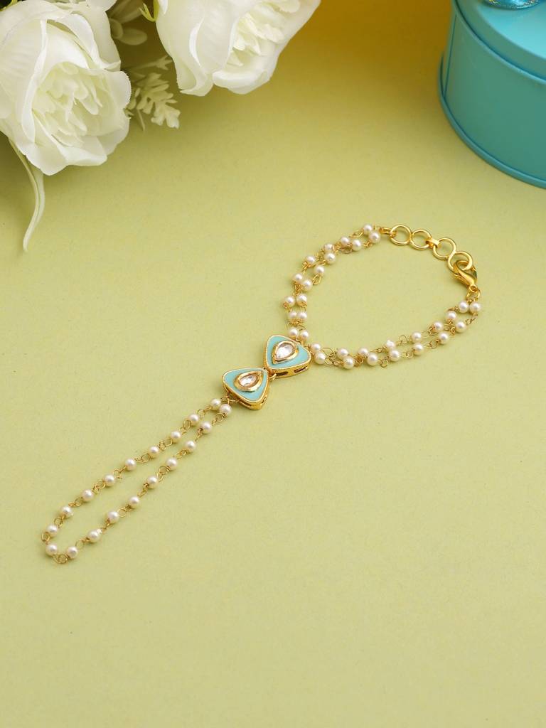 Ruby Raang Modern Fusion Hand Jewellery : RRKDEC25-42