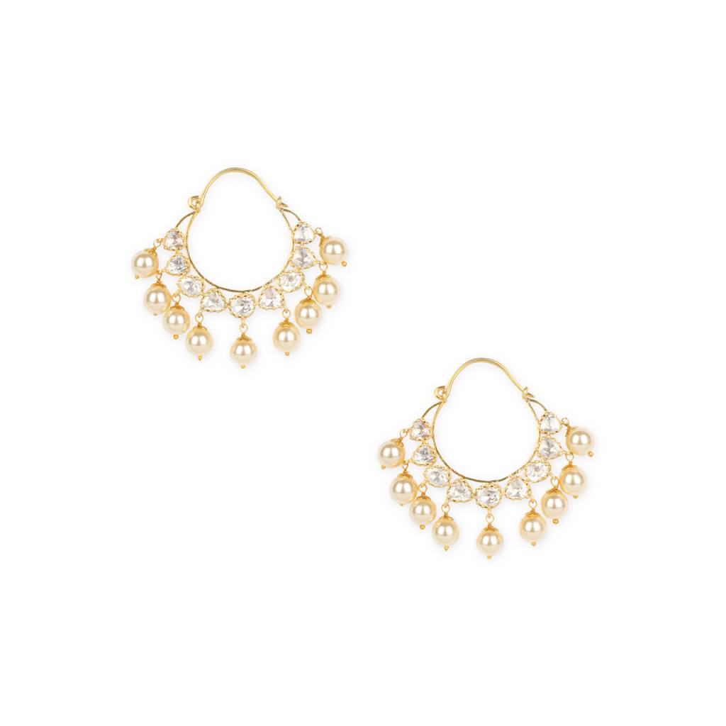 Polki Chandbali Earrings : PJ43