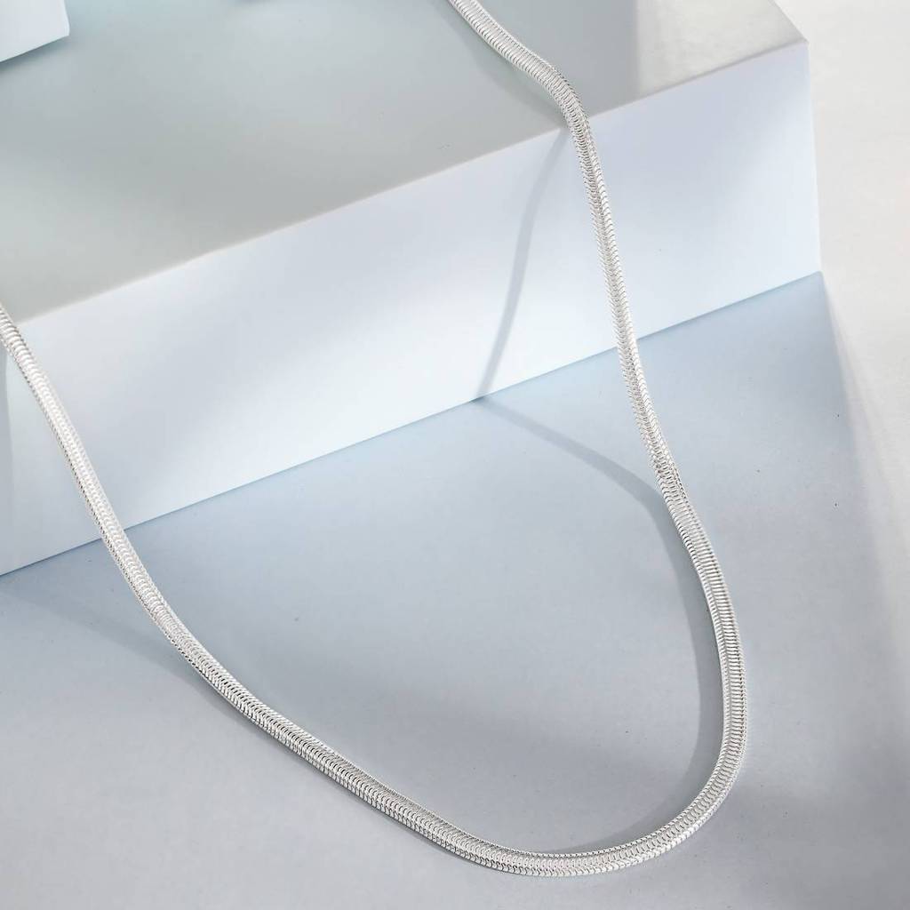 Elegant Men'S 925 Sterling Silver Snake Chain : M-CH-10072-20-4-S