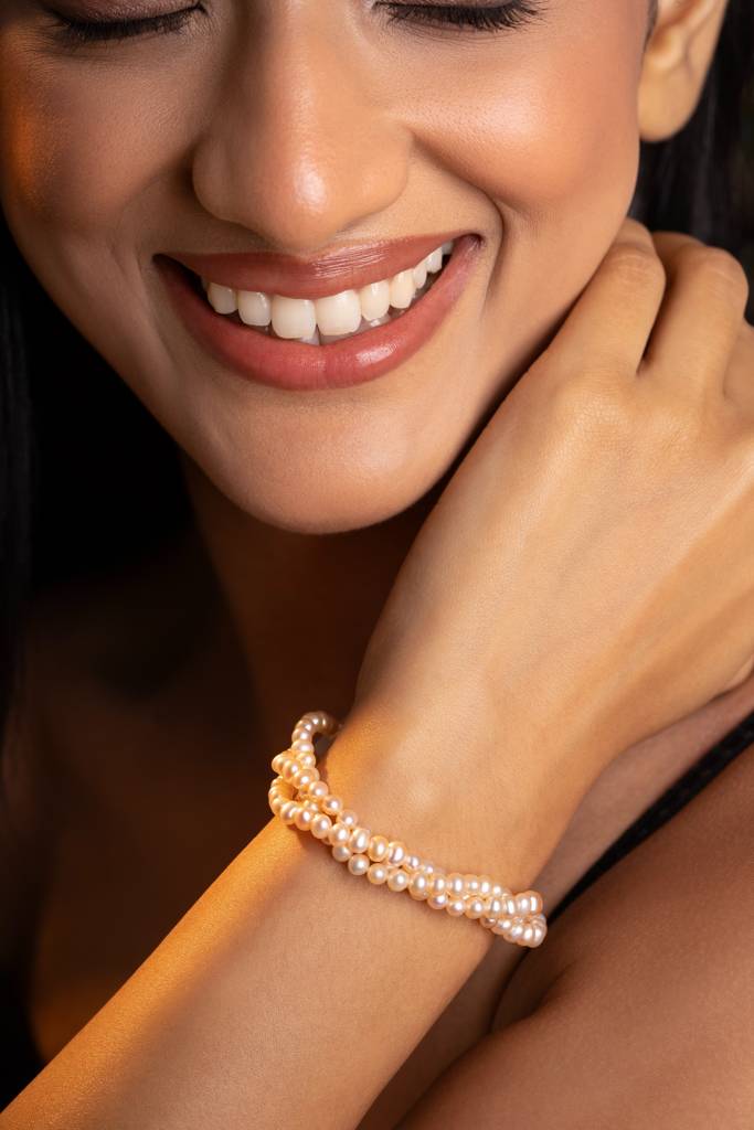 Niji 3 Color Sunset Pearl Bracelet : BRC-NIJI-3-CLR