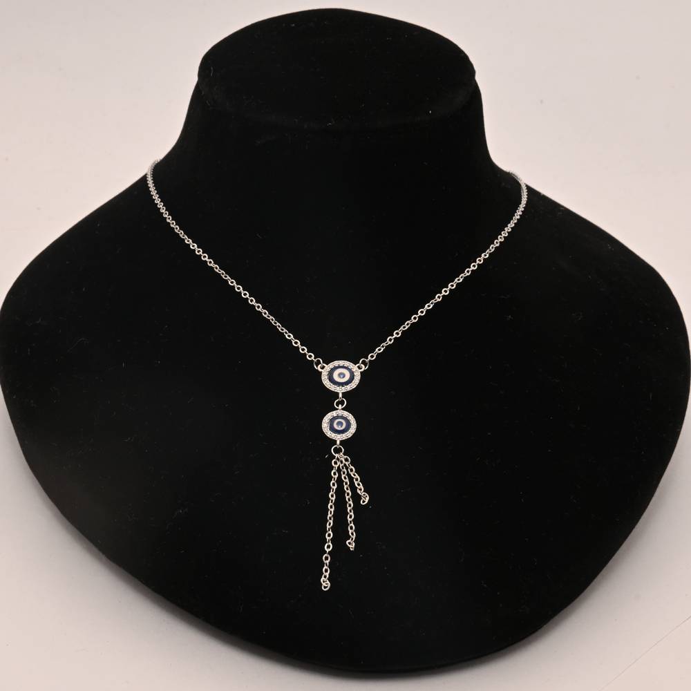 925 Pure Silver Evil Eye Chain Pendant : CP1026