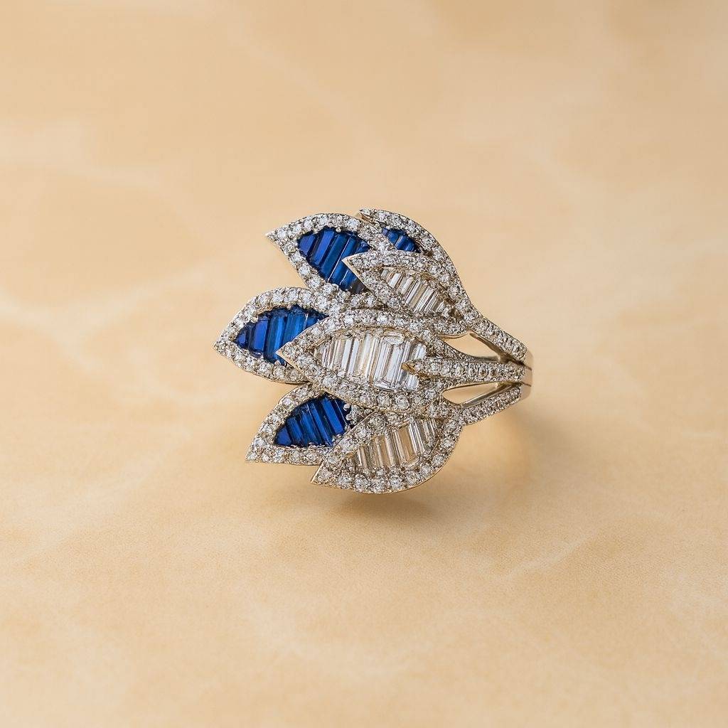 Aura Sapphire Silver Ring : R102-WH-S-12