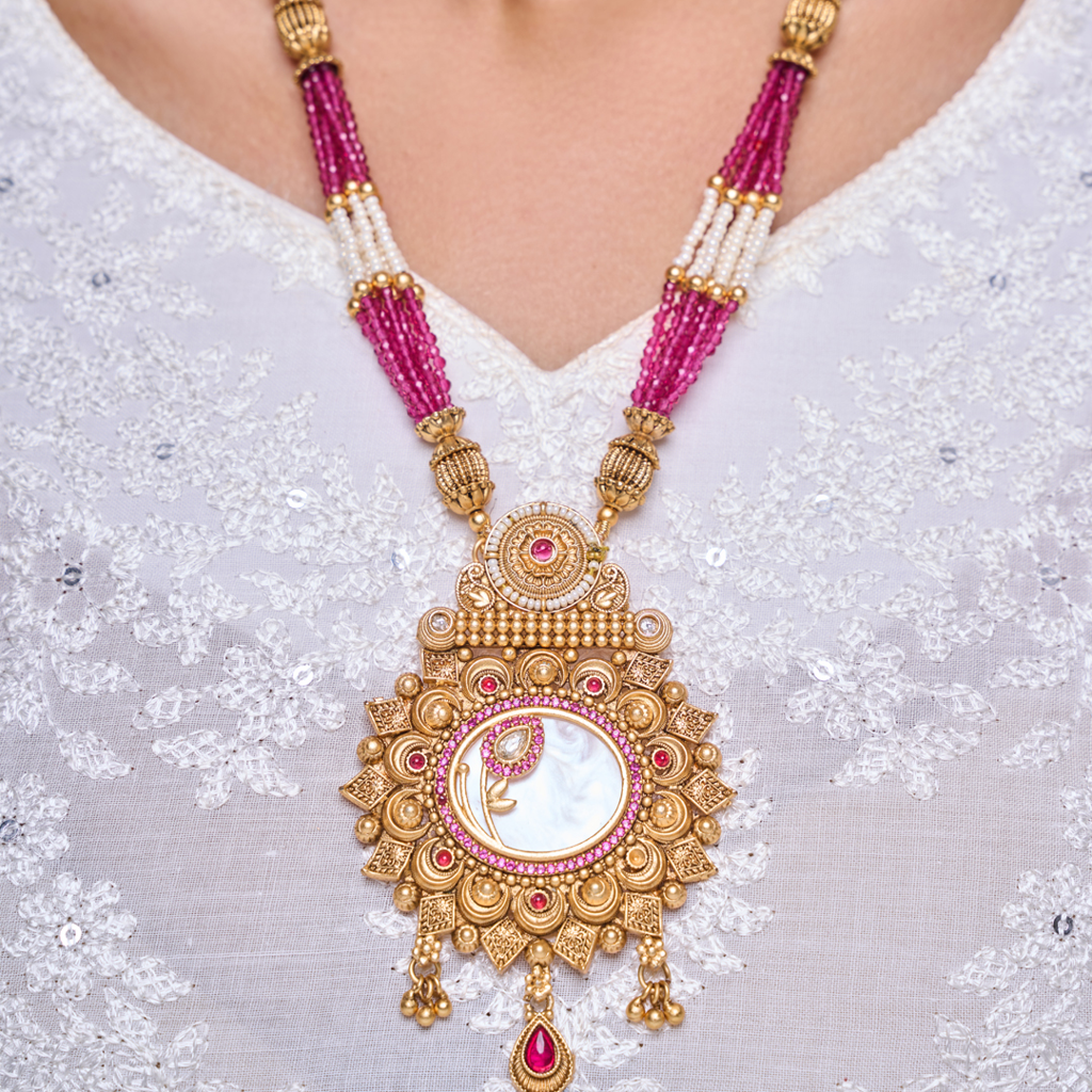 Long Marble Pendant Set : CAO0066FAT