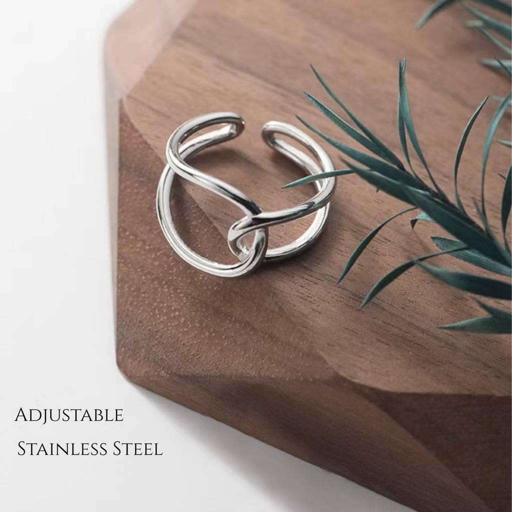 Cross Connected Ring : RG_SS_Cross_slvr