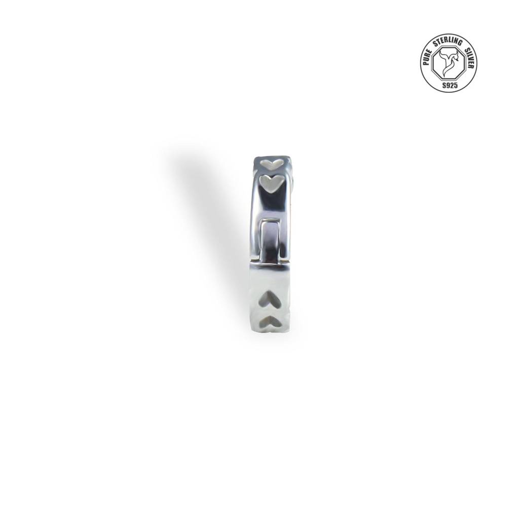 Loveknot Heart Sterling Silver Stud Bali : TRBLTL0013