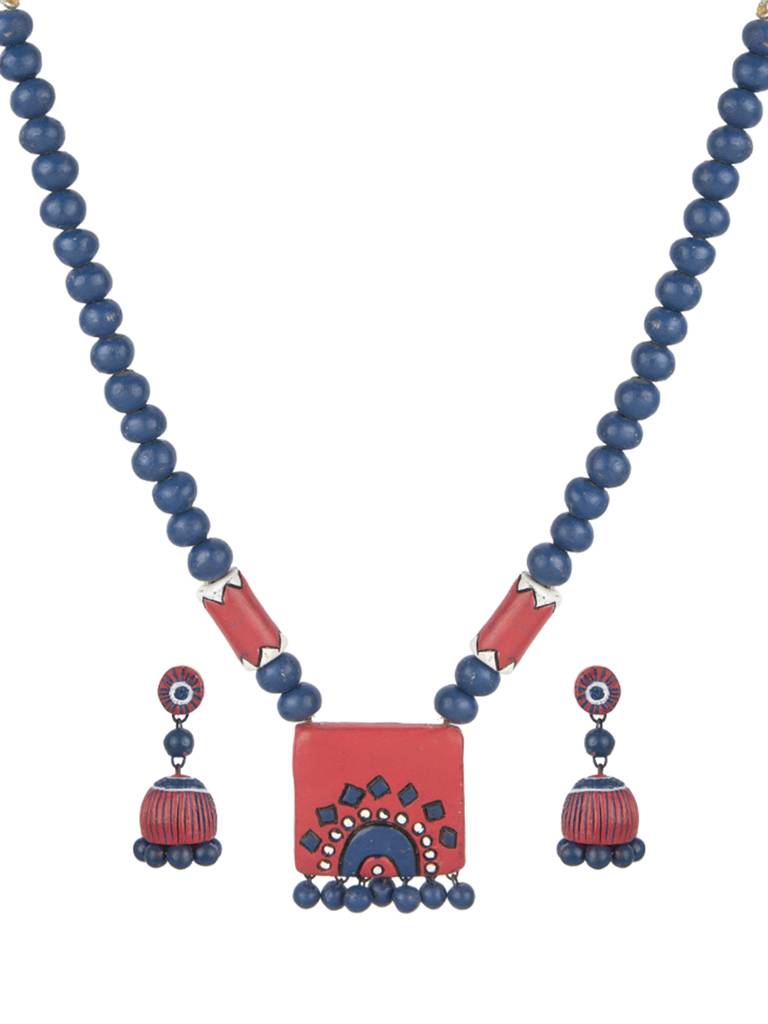 Teracotta Twlight Tones Necklace Set : TERRANS1484
