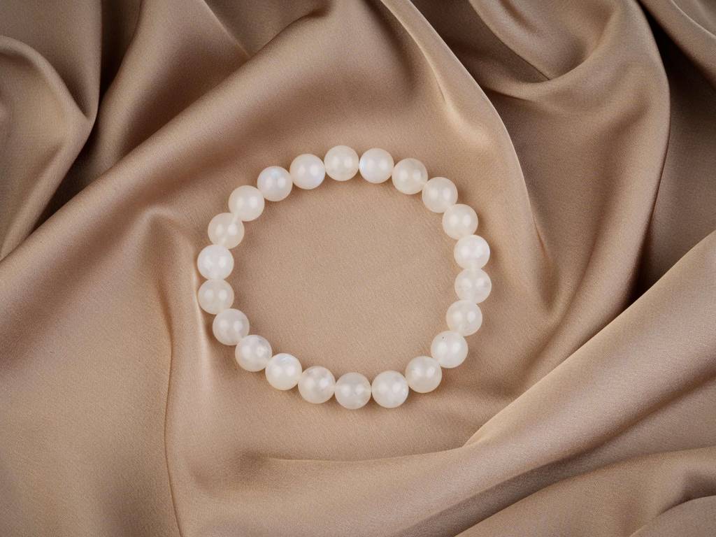 Moonstone Bracelet For Positive Energy And Balance : IVB12