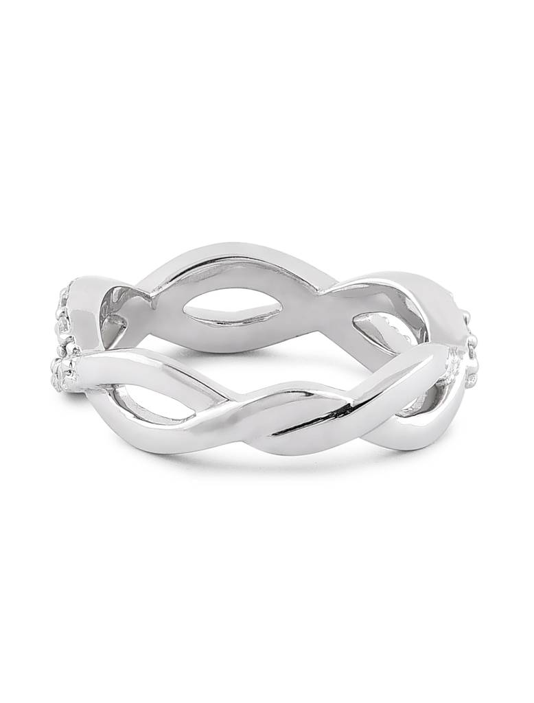 925 Silver Infinity Band Ring