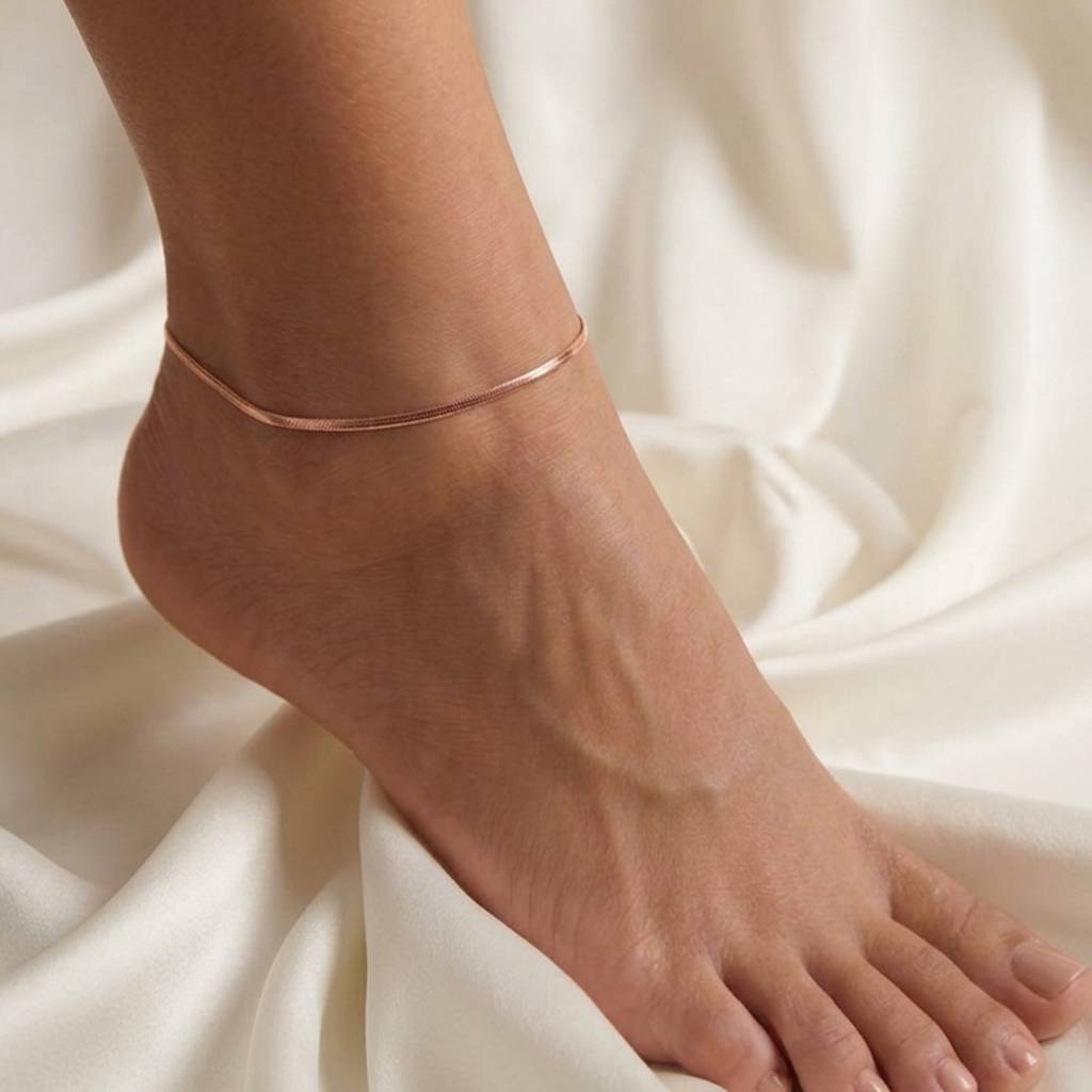 The Rose Gold Serpentine Anklet : AK1148