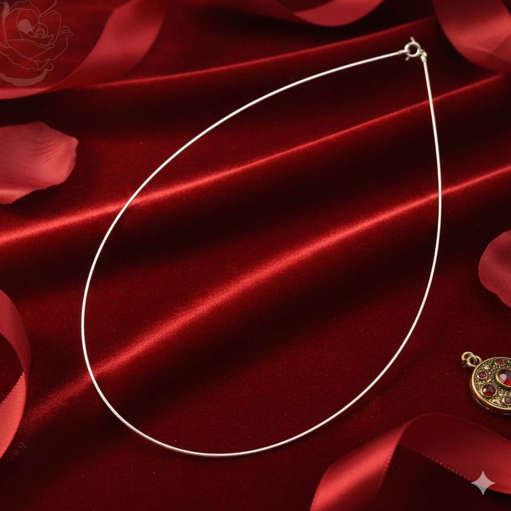 925 Pure Silver Minimalist Neck Chain : CH1011