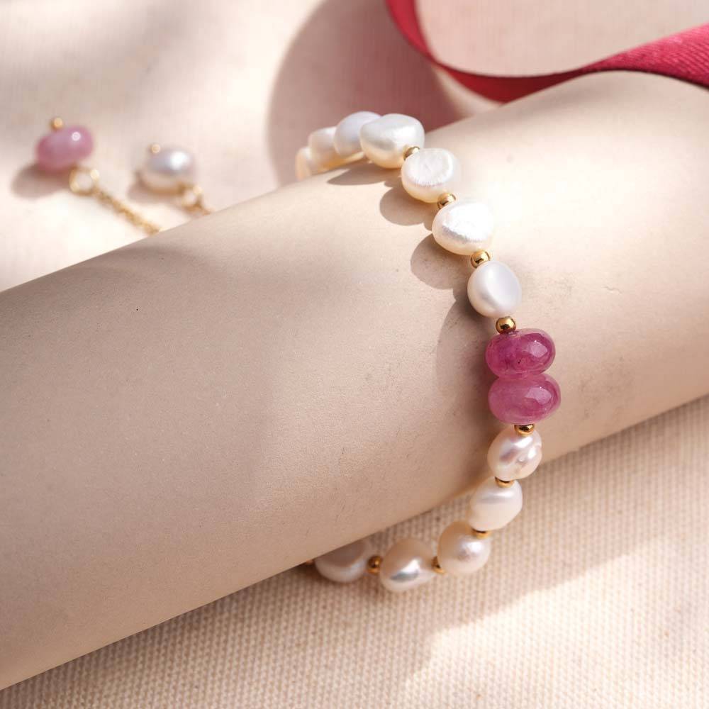 Palmonas Pearl Bloom Bracelet For Women - Waterproof & Anti-Tarnish : SSWBR0456