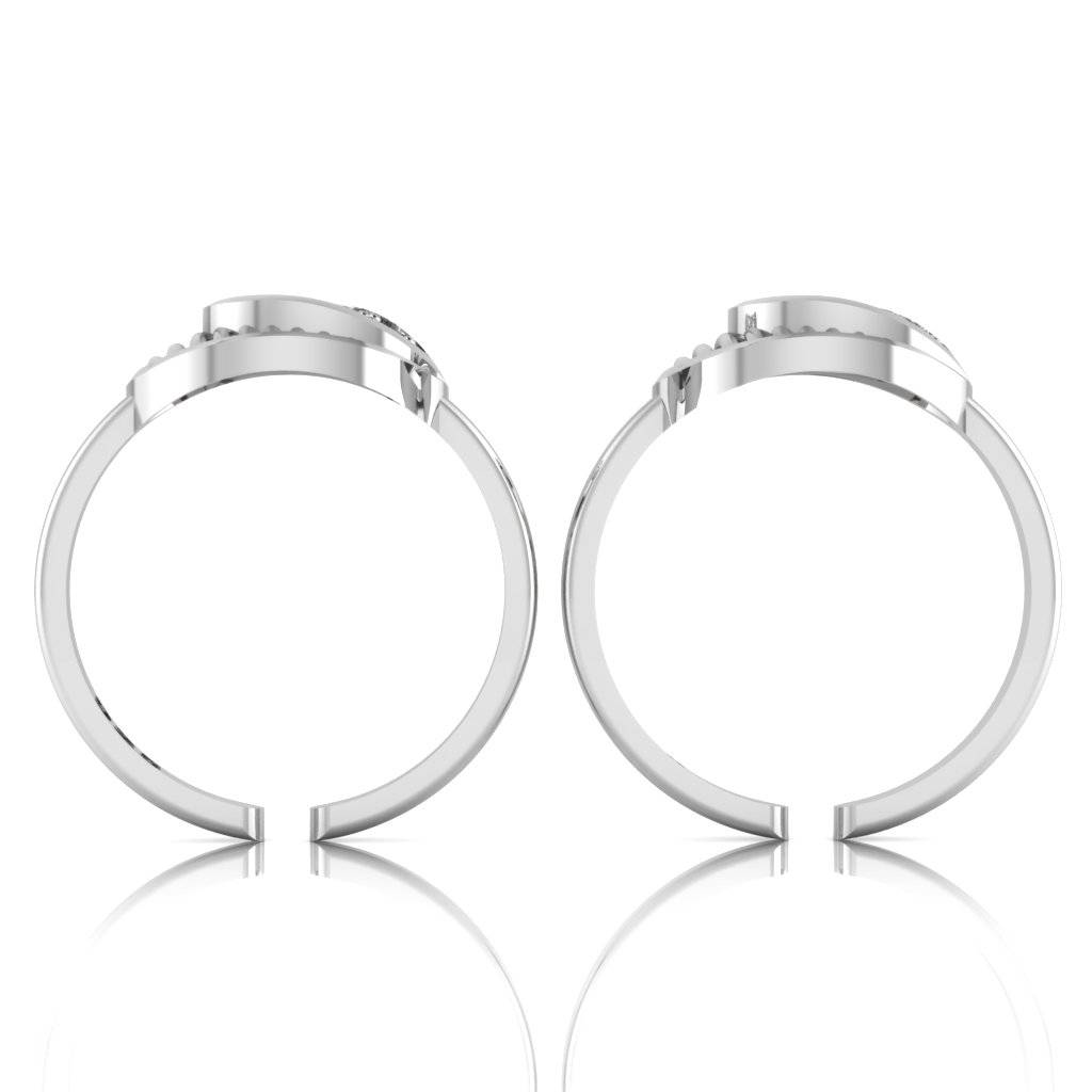 Iski Uski 925 Sterling Leaf Silver Toe Rings