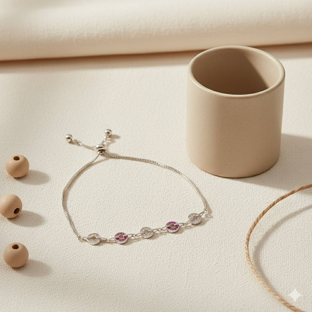 925 Pure Silver Charm Bracelet-Br1103 : BR1103