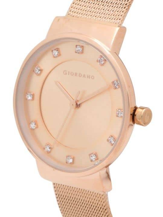 Analog Stylish Watch For Women | Water Resistant Simple And Fashion Watch Round Shape With Stainless Steel Case Wri : A2062-33