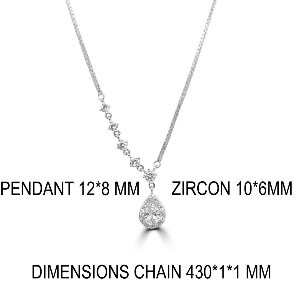 Charming 925 Sterling Silver Chain Pendant Crafted To Add A Touch Of Refined Style To Any Outfit : CP1034
