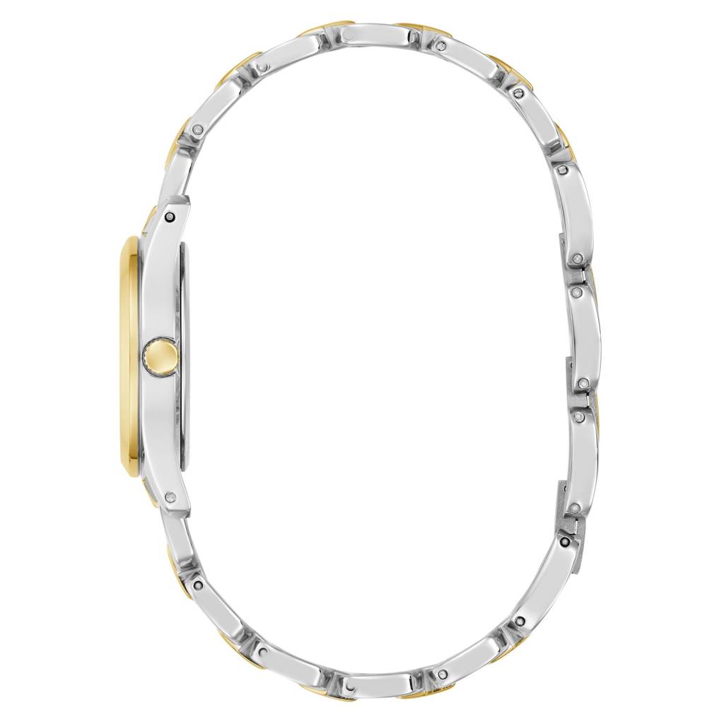 Guess Round 28Mm Silver Dial Analog Women Watch - Gw0927L6 : GW0927L6