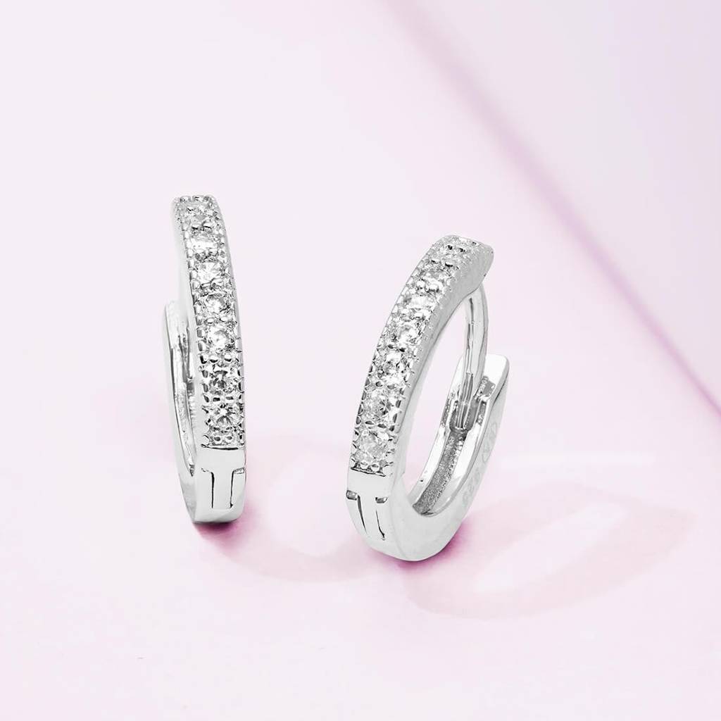 The Whimsical Hoop 925 Silver Earrings : EAR-20094