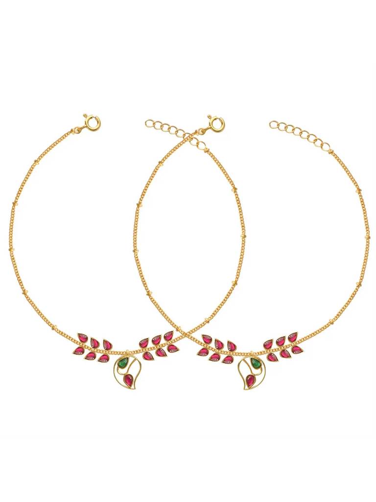 Gorgeous Silver 92.5 Aam Ras Anklet : U080SG014LA0347