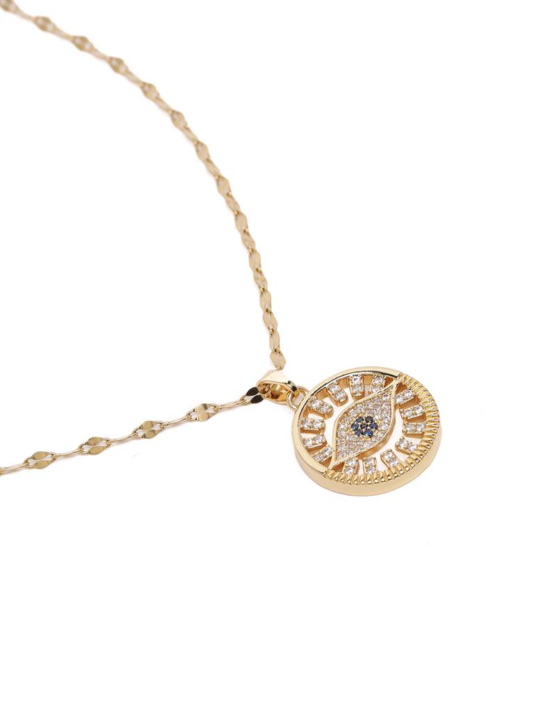 Evil Eye Stone Studded Pendant : AVPE10051