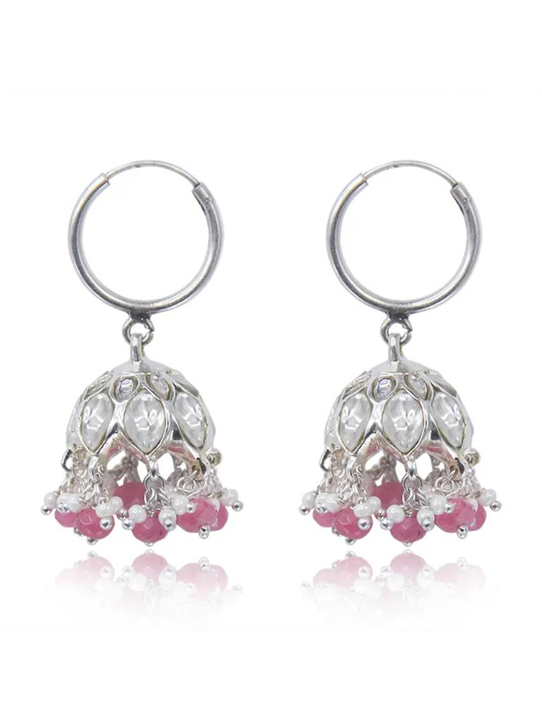 Gorgeous Kundan Silver Jhumka : U080SG014E0946
