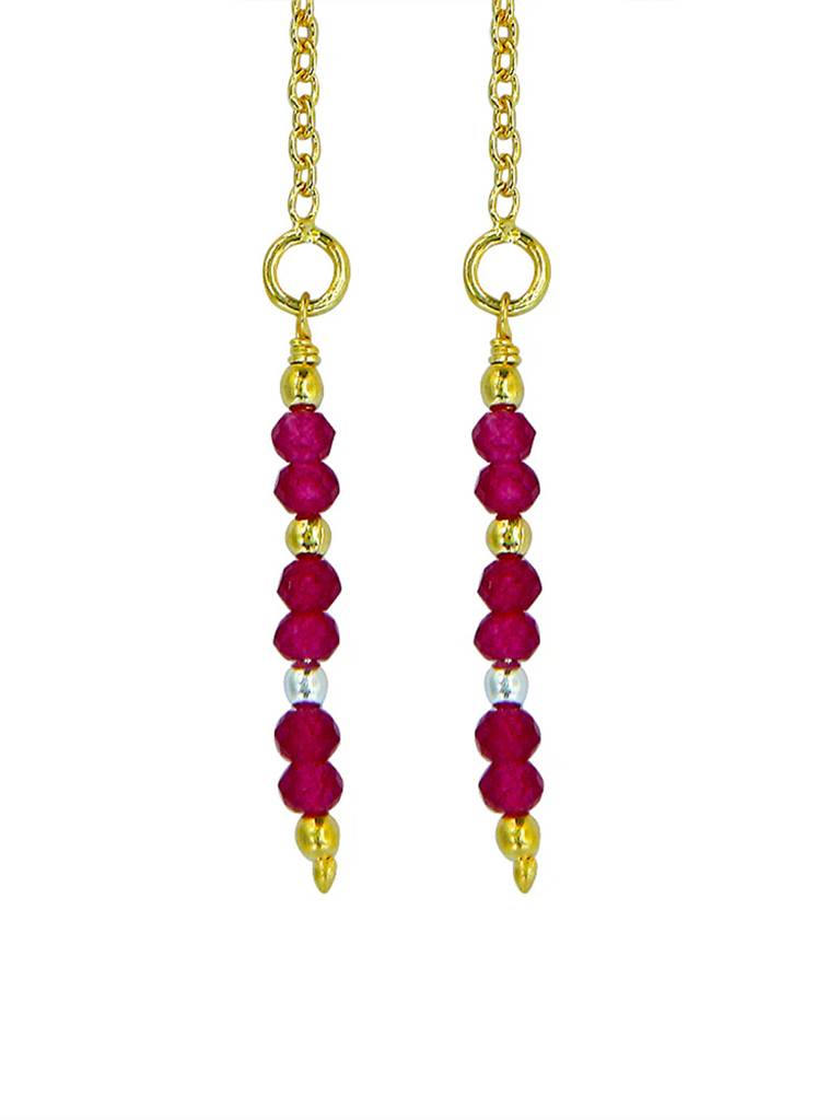 Silver Gold Plated Earring : U080SG003E0788