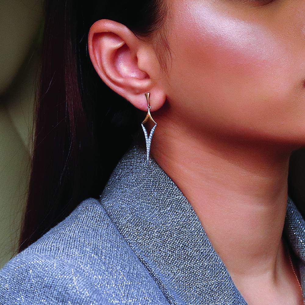 Rebel - Lab Diamond Drop Earrings | Rebel - Lab Diamond Drop Earrings ...