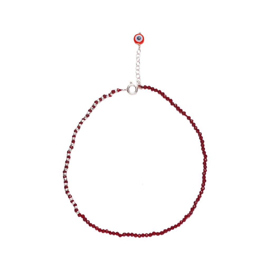Beaded Anklet Red : BMO16R