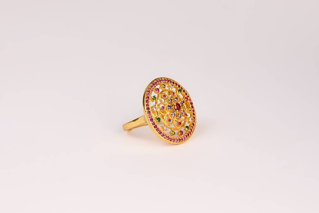 Heera Panna Ring (Small) : HPR04