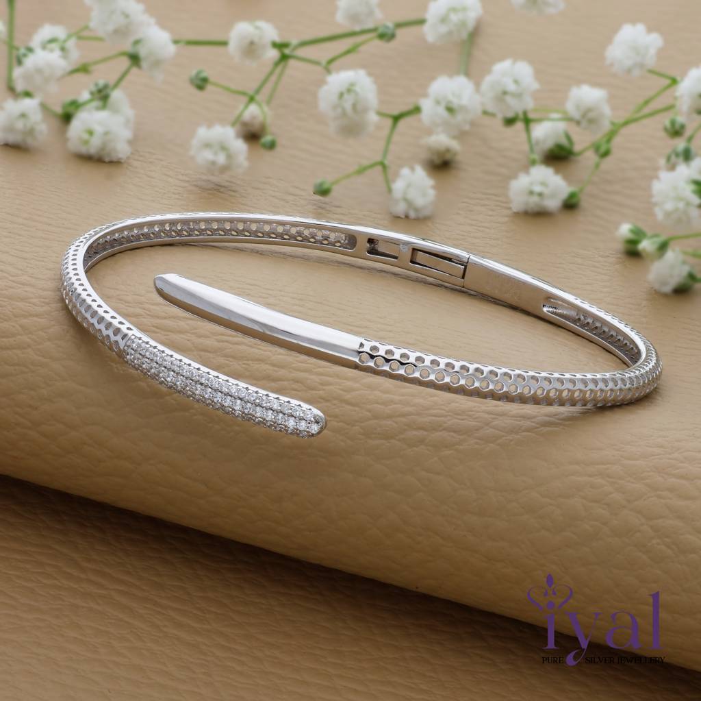 Elegant 925 Silver Kada : KA-9