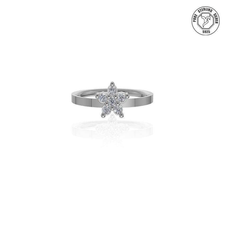 Silver Bloom Star Rings : TRLRIMP0066