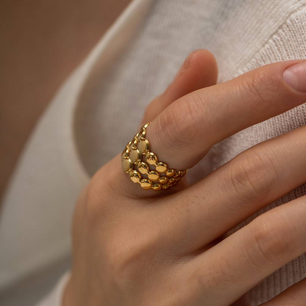 Labyrinth Gold Ring : LabyrinthGoldRing-JD-RG-SG-06