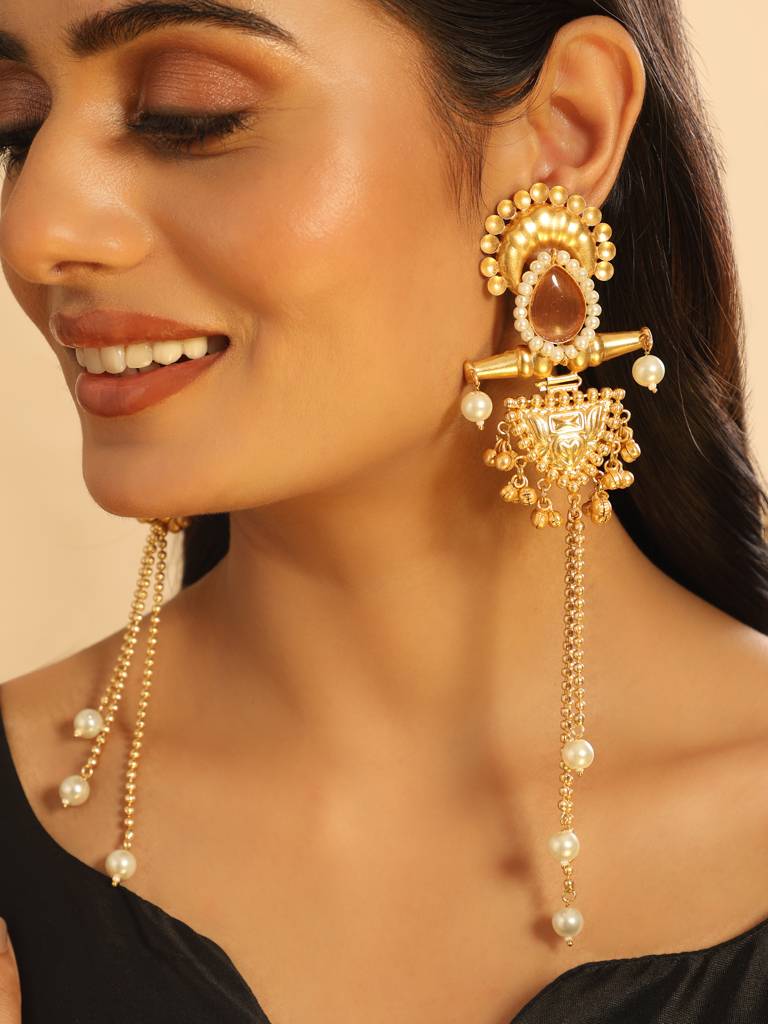 Serene Cascade Dangler Earrings : YI24A0438E