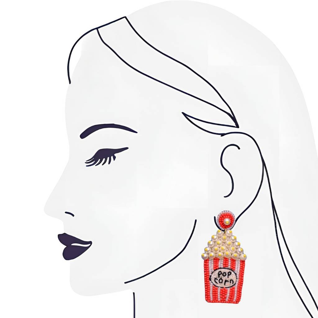 Pop Corn Handmade Bead Earring : ER048