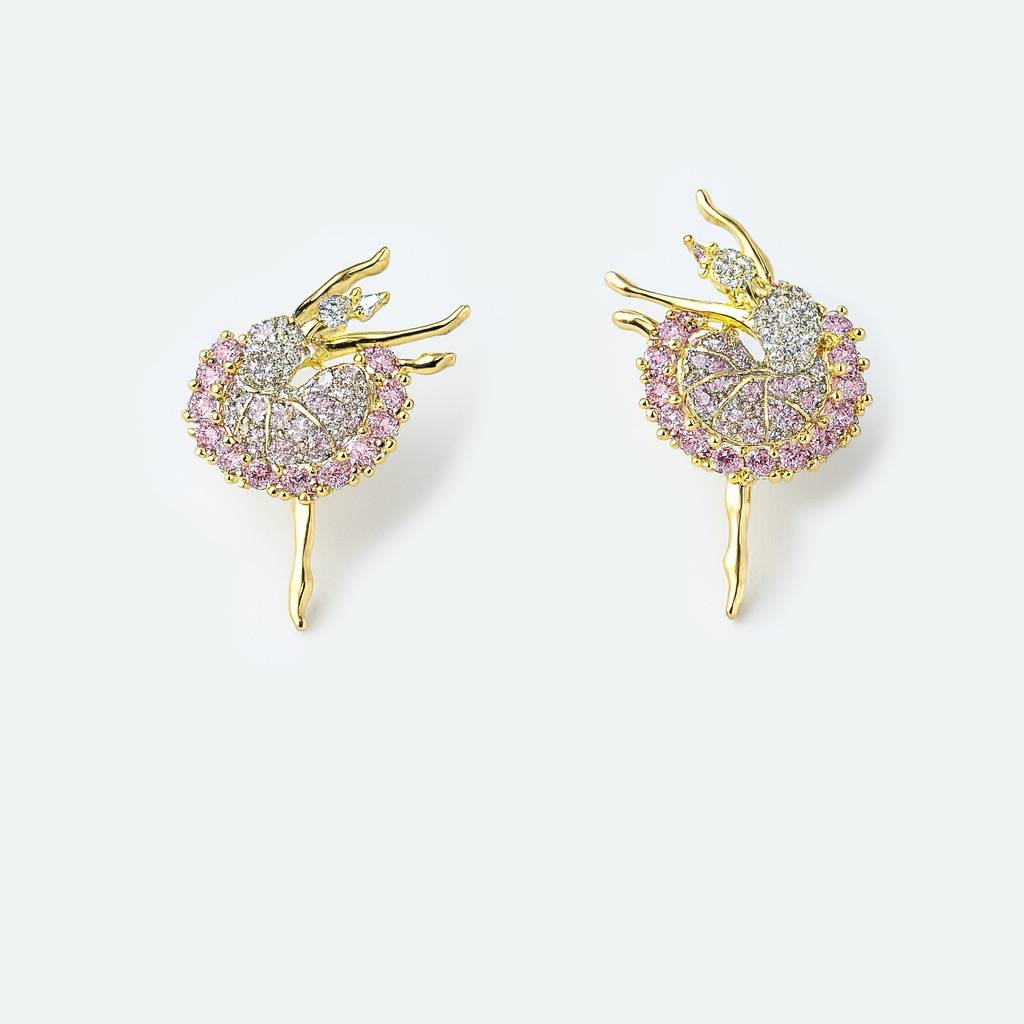 Blue Ballerina Stone Earrings : AN-LJ-PI-0009-DE